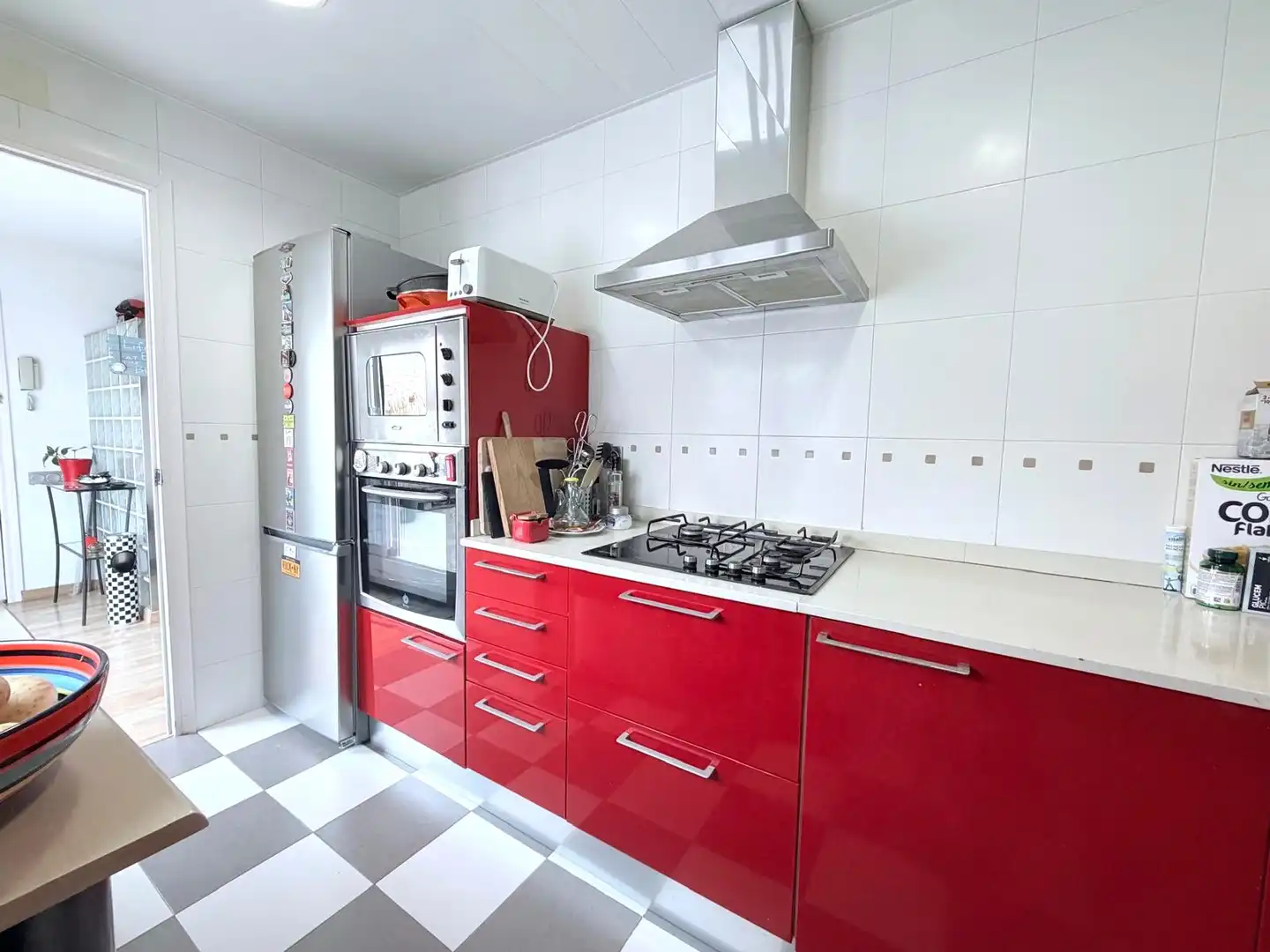 Küche von Wohnung zum Verkauf in Terrassa mit Parkett und Terrasse