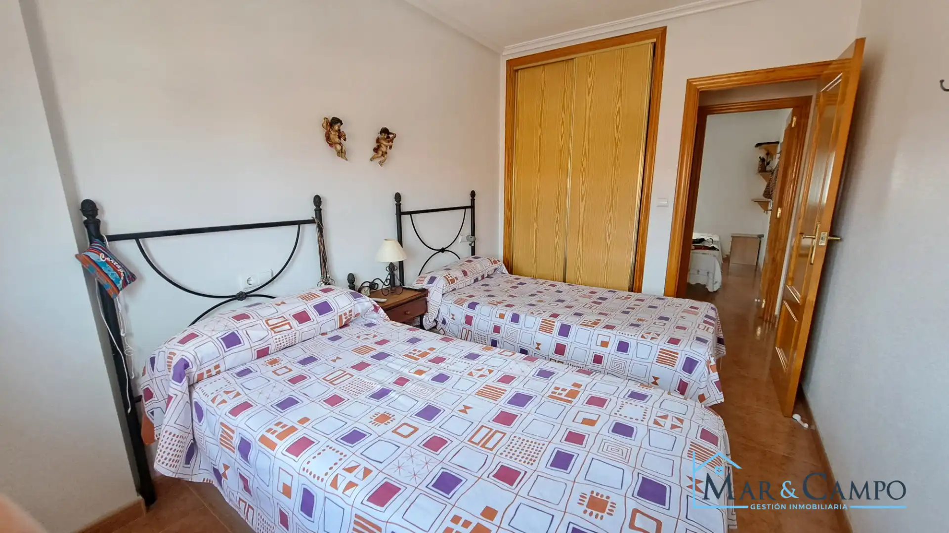 Bedroom of Flat for sale in Los Alcázares  with Terrace, Furnished and Balcony
