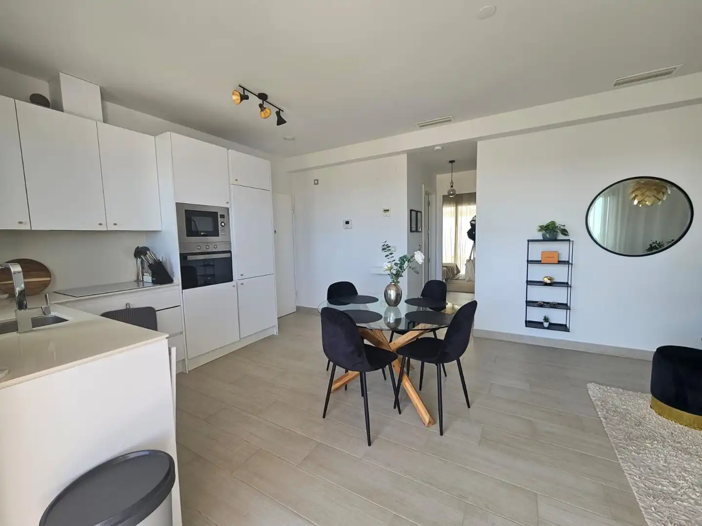 Cocina de Ático de alquiler en Finestrat con Aire acondicionado, Calefacción y Jardín privado