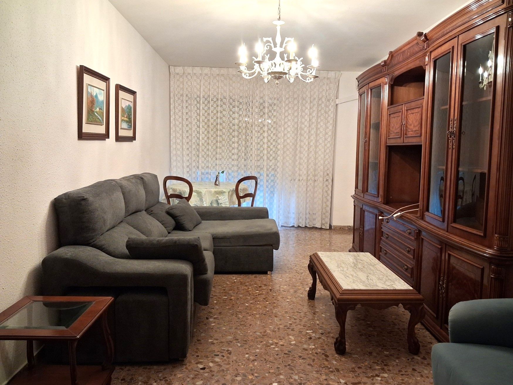 Living room of Flat to rent in  Zaragoza Capital  with Air Conditioner, Heating and Terrace