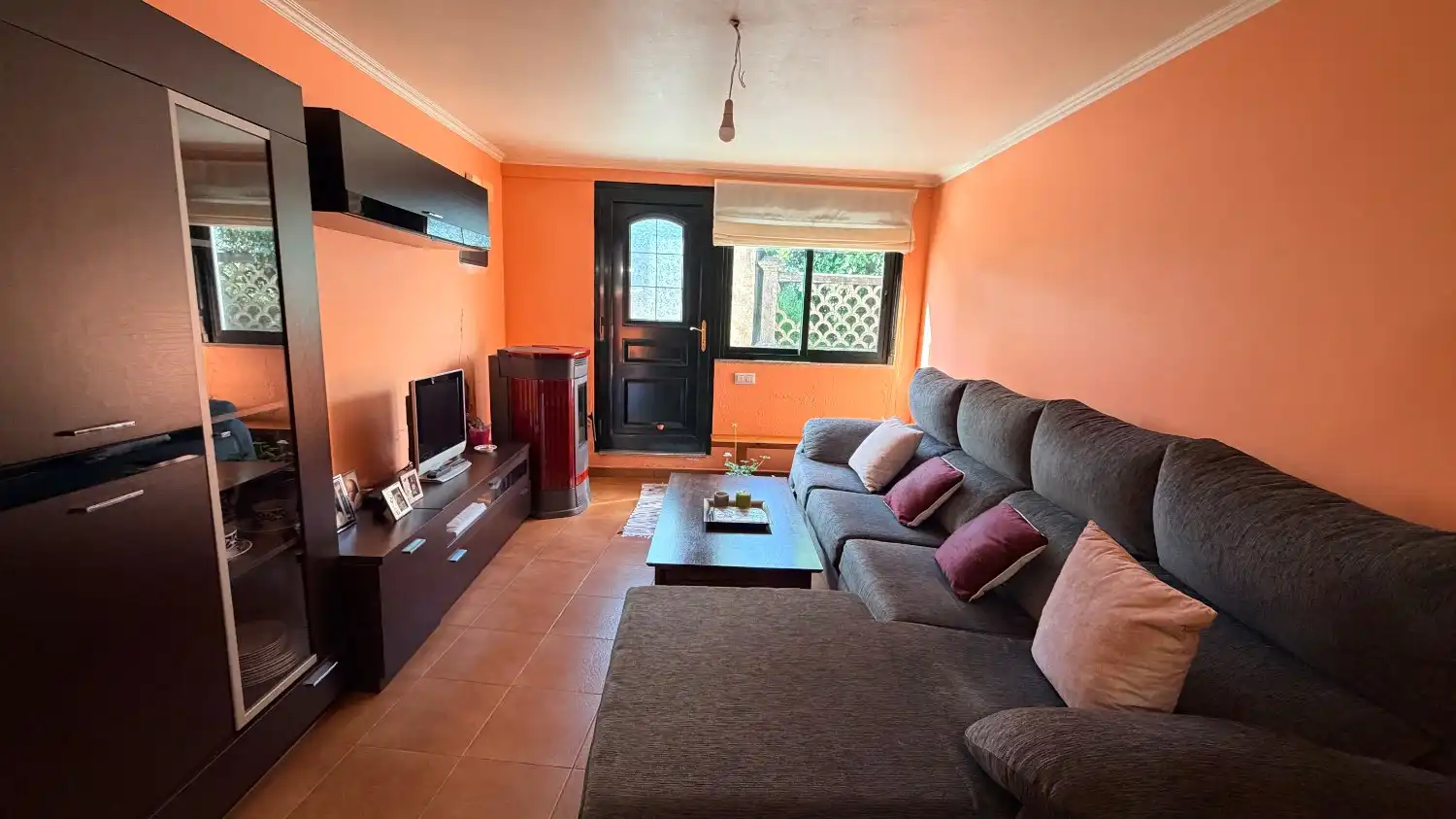 Sala de estar de Casa adosada en venta en Ares con Terraza