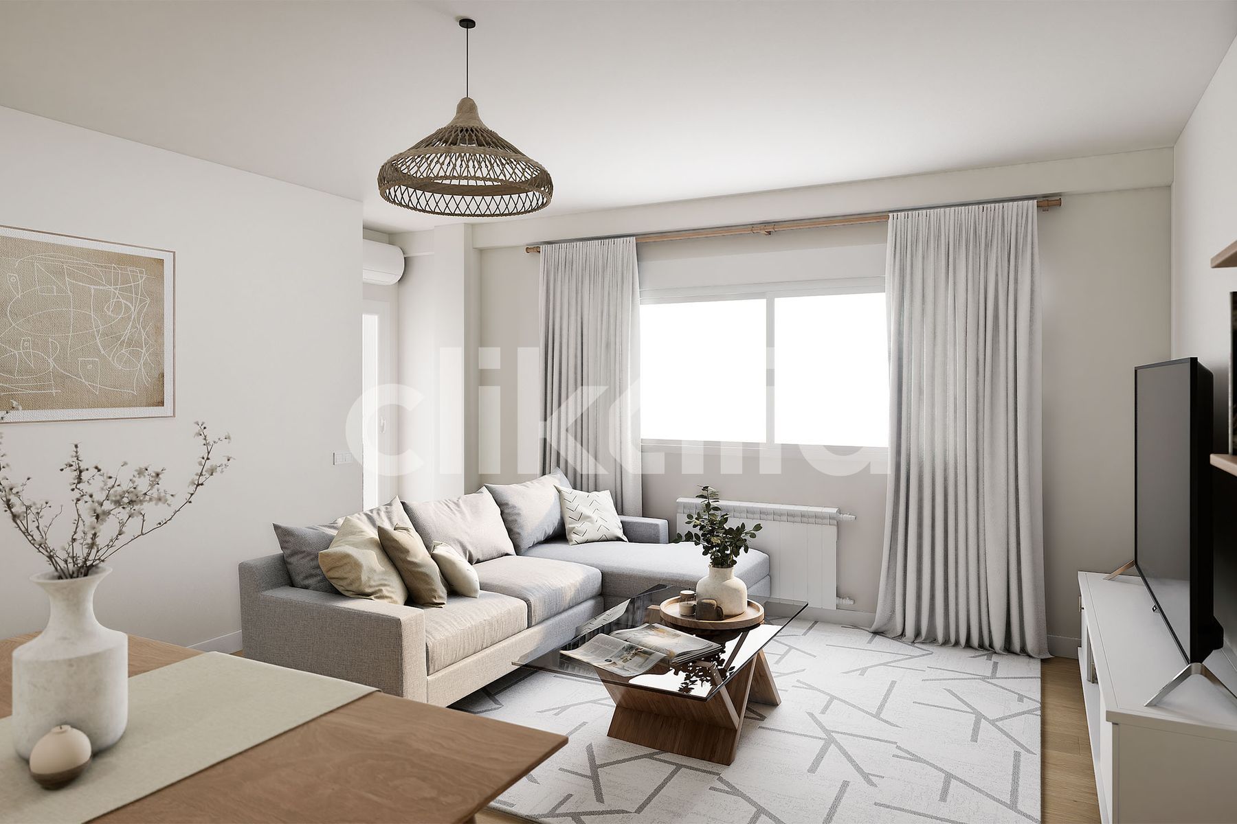 Living room of Flat for sale in  Madrid Capital  with Air Conditioner, Heating and Terrace