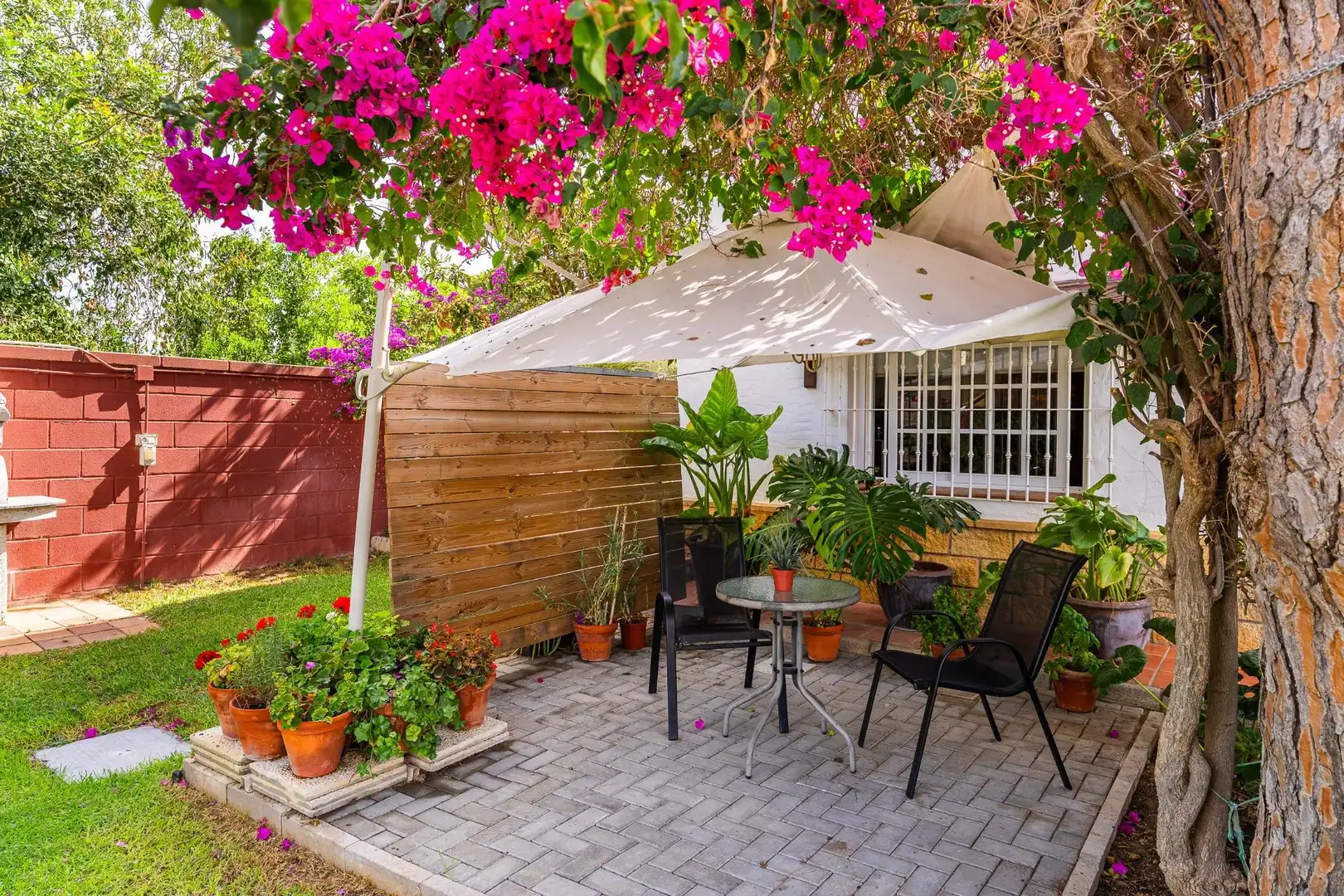 Terraza de Casa o chalet en venta en Chiclana de la Frontera con Jardín privado, Trastero y Piscina