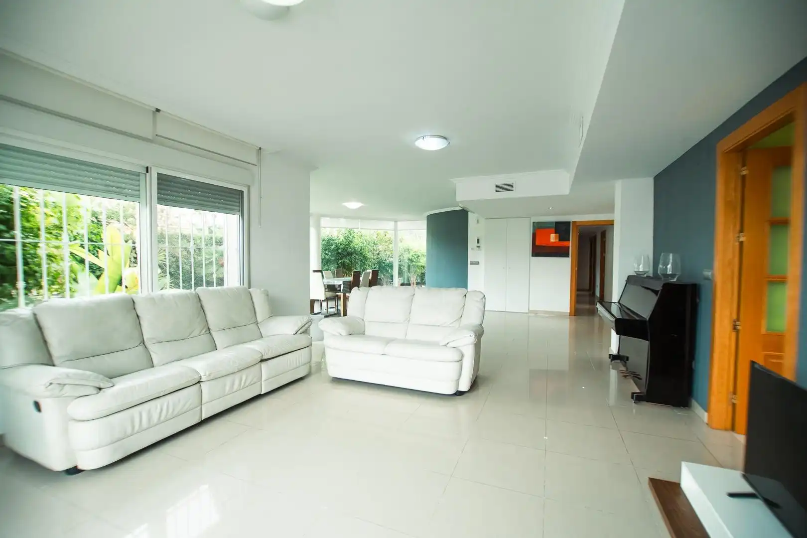 Sala de estar de Casa o chalet en venta en Mutxamel con Aire acondicionado, Calefacción y Jardín privado