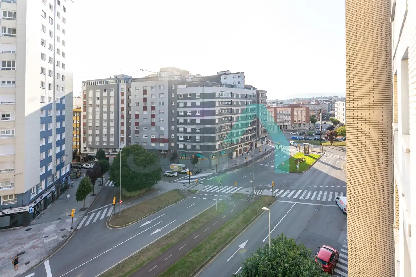 Vista exterior de Pis per a compartir en Gijón  amb Calefacció, Moblat i Internet