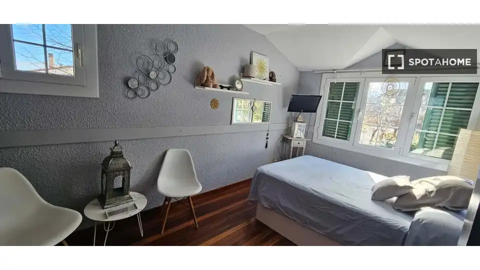 Bedroom of Flat for share in Sant Andreu de Llavaneres  with Air Conditioner, Terrace and Furnished
