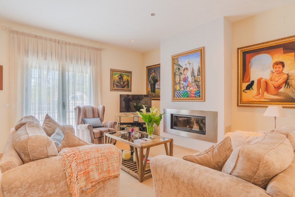 Sala de estar de Casa o chalet en venta en Jerez de la Frontera con Aire acondicionado, Jardín privado y Piscina