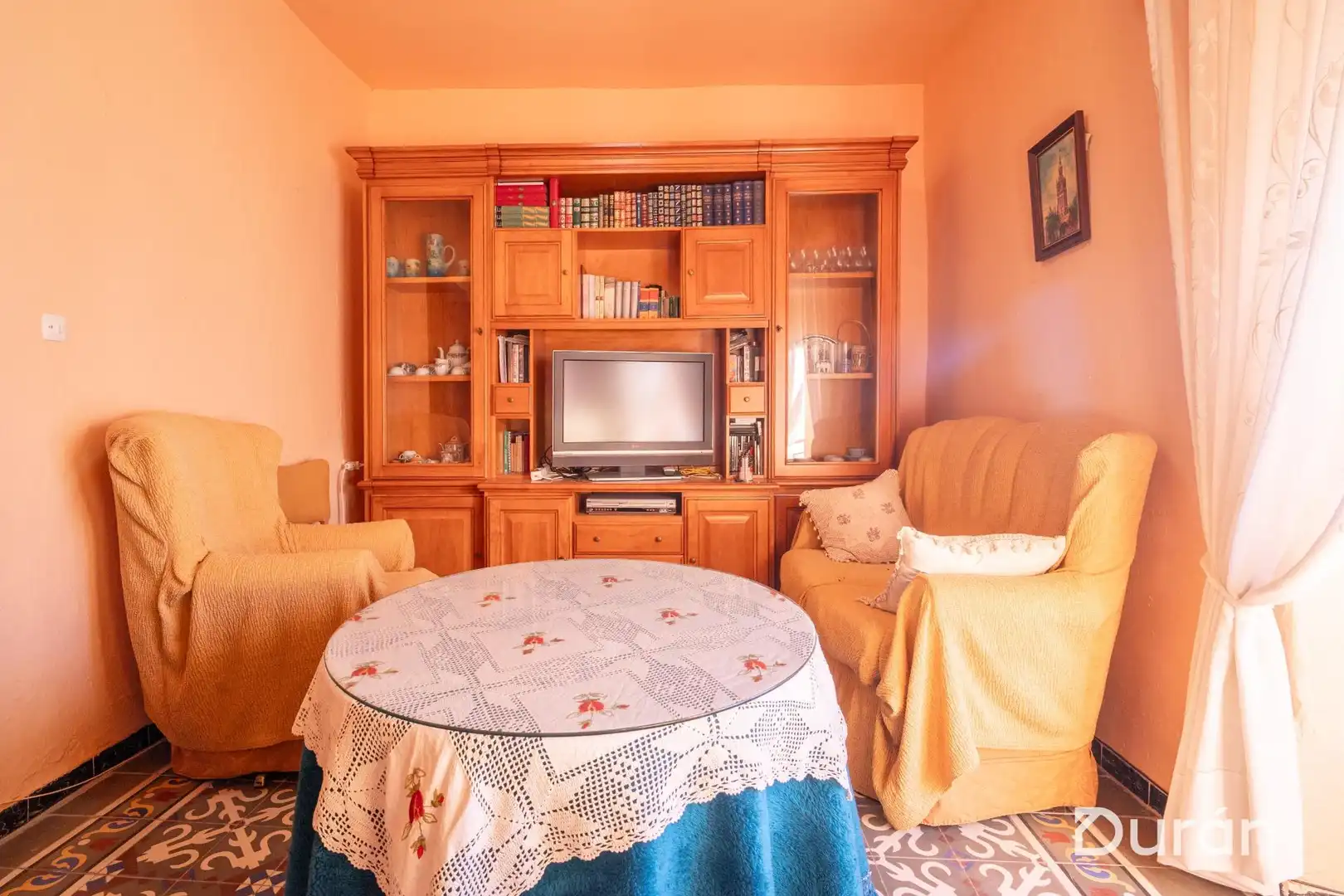 Sala d'estar de Finca rústica en venda en Alcolea amb Aire condicionat, Jardí privat i Traster