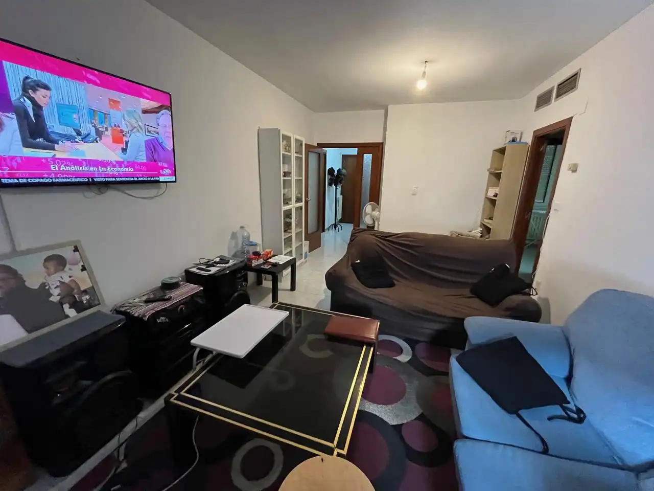 Sala de estar de Piso en venta en Zaragoza con Calefacción y Amueblado