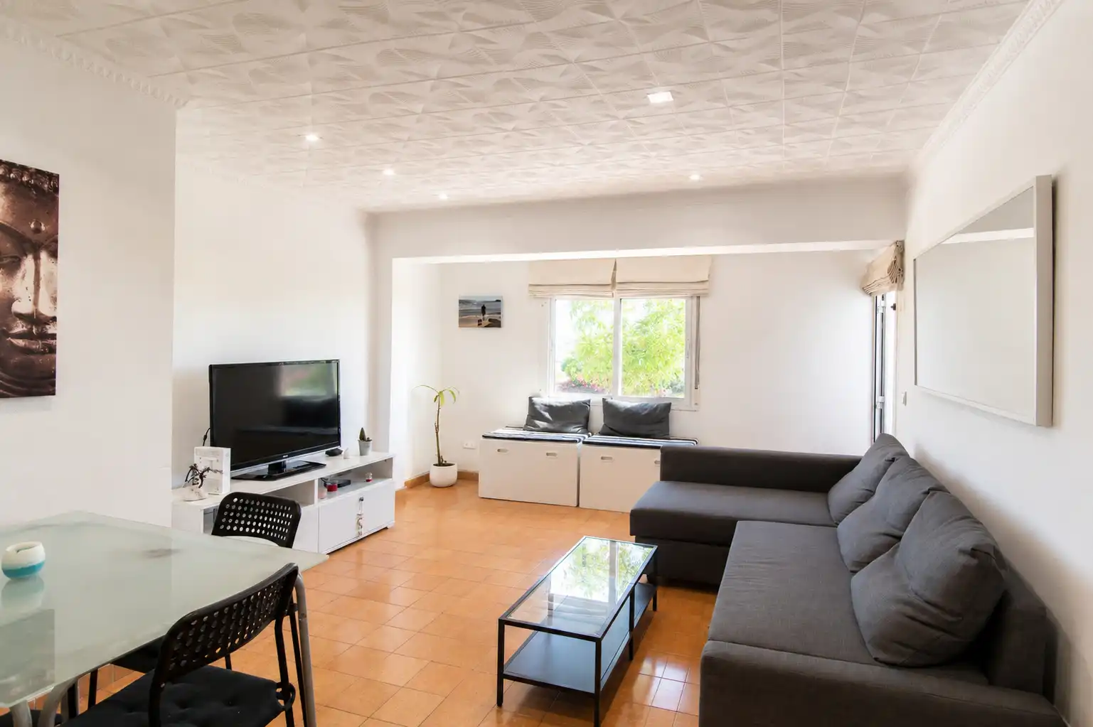 Sala de estar de Piso en venta en  Palma de Mallorca con Balcón