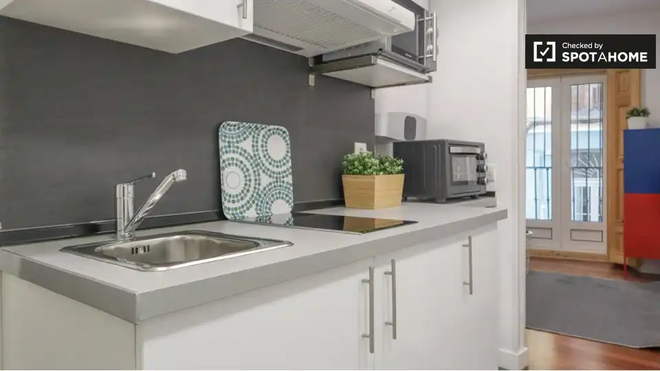 Cocina de Piso de alquiler en Madrid con Aire acondicionado, Calefacción y Amueblado