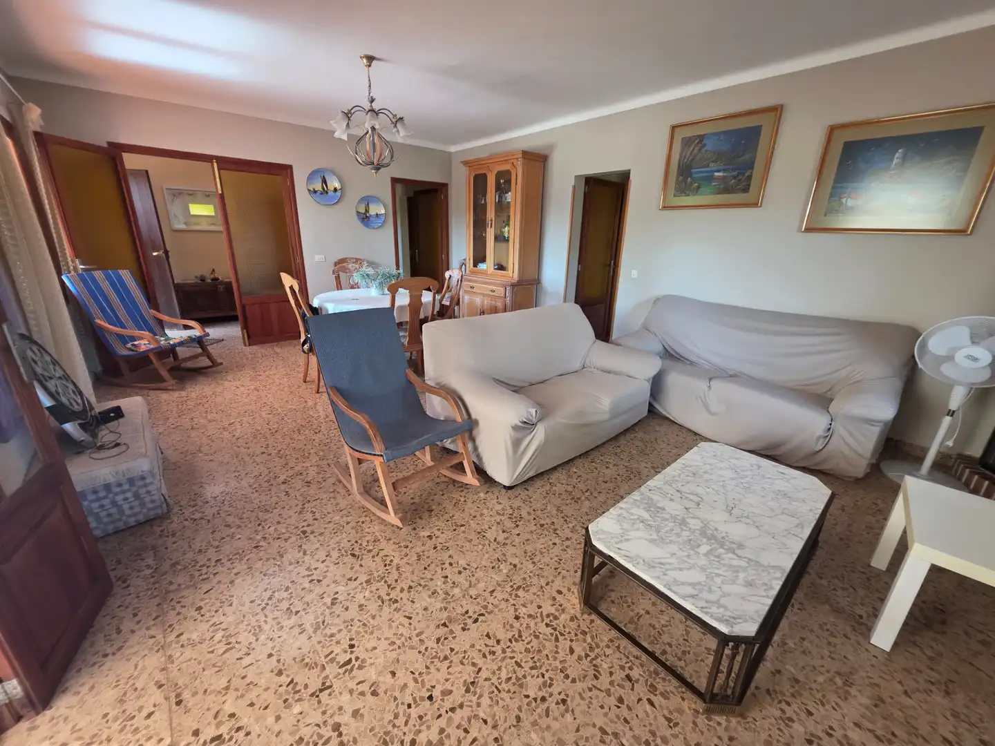 Sala de estar de Casa o chalet en venta en Campos con Jardín privado, Terraza y Trastero