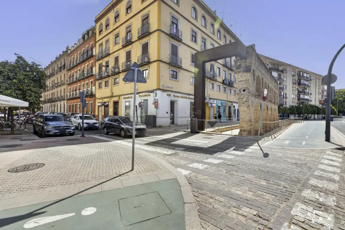 Exterior view of Flat for sale in Sevilla  with Air Conditioner and Heating