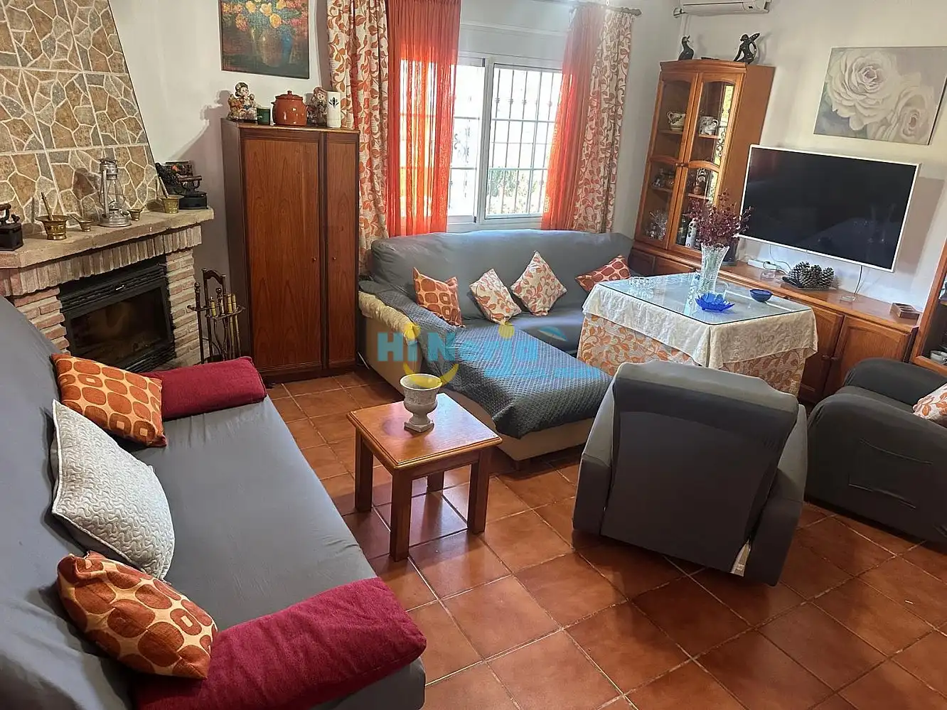 Sala d'estar de Casa o xalet de lloguer en Arenas amb Aire condicionat, Calefacció i Terrassa