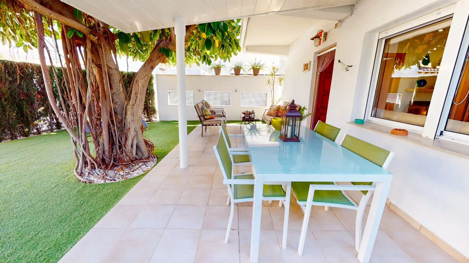 Terraza de Piso de alquiler en Dénia con Aire acondicionado, Calefacción y Jardín privado