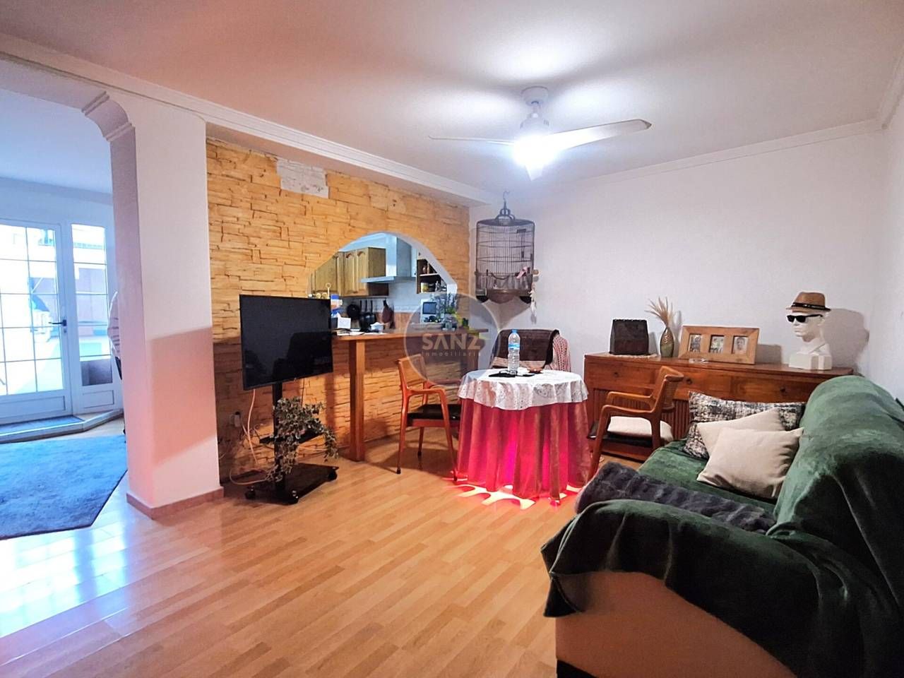 Sala d'estar de Pis en venda en Benigànim amb Aire condicionat, Jardí privat i Terrassa