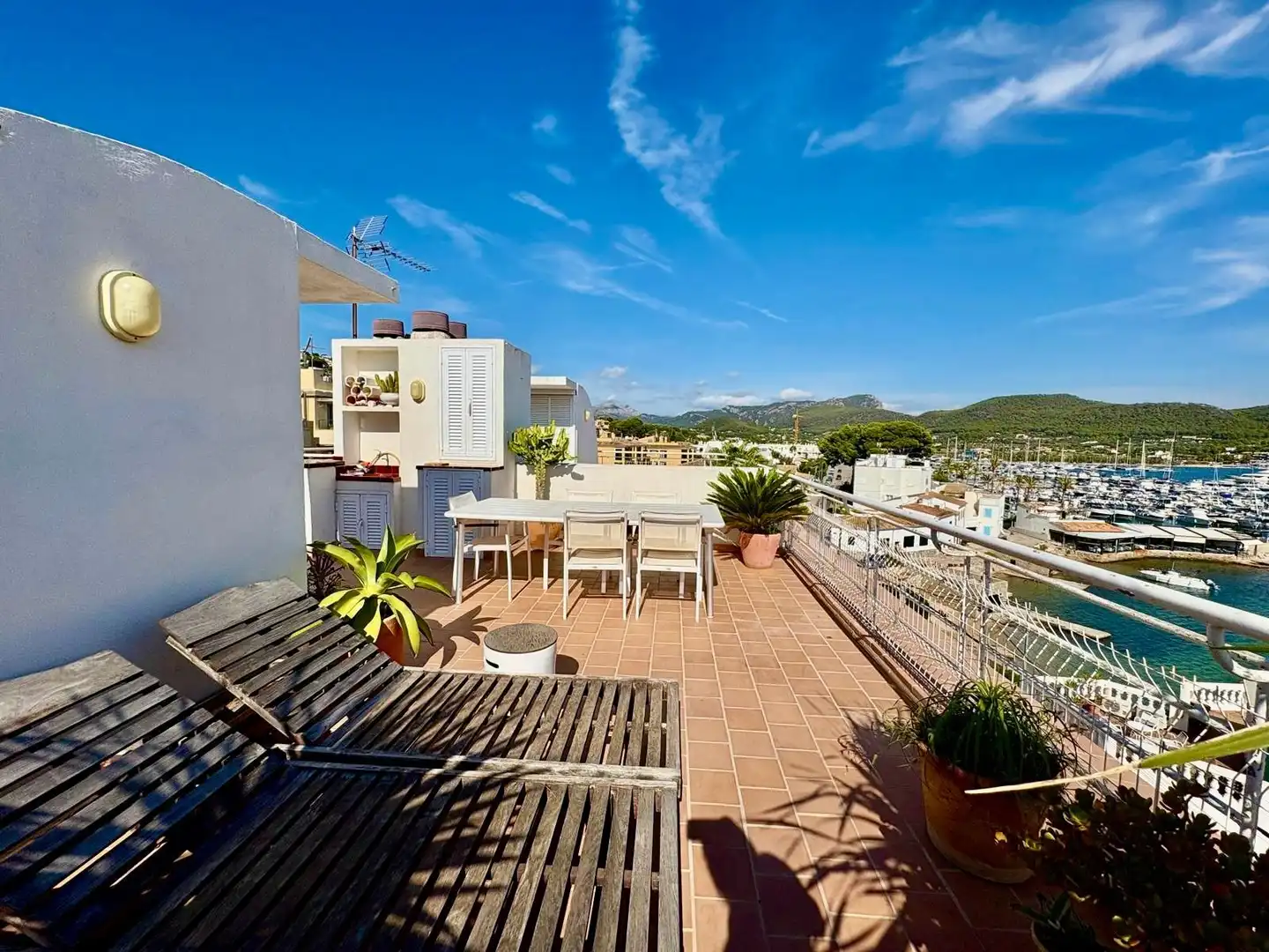 Terraza de Ático de alquiler en Andratx con Terraza, Amueblado y Alarma