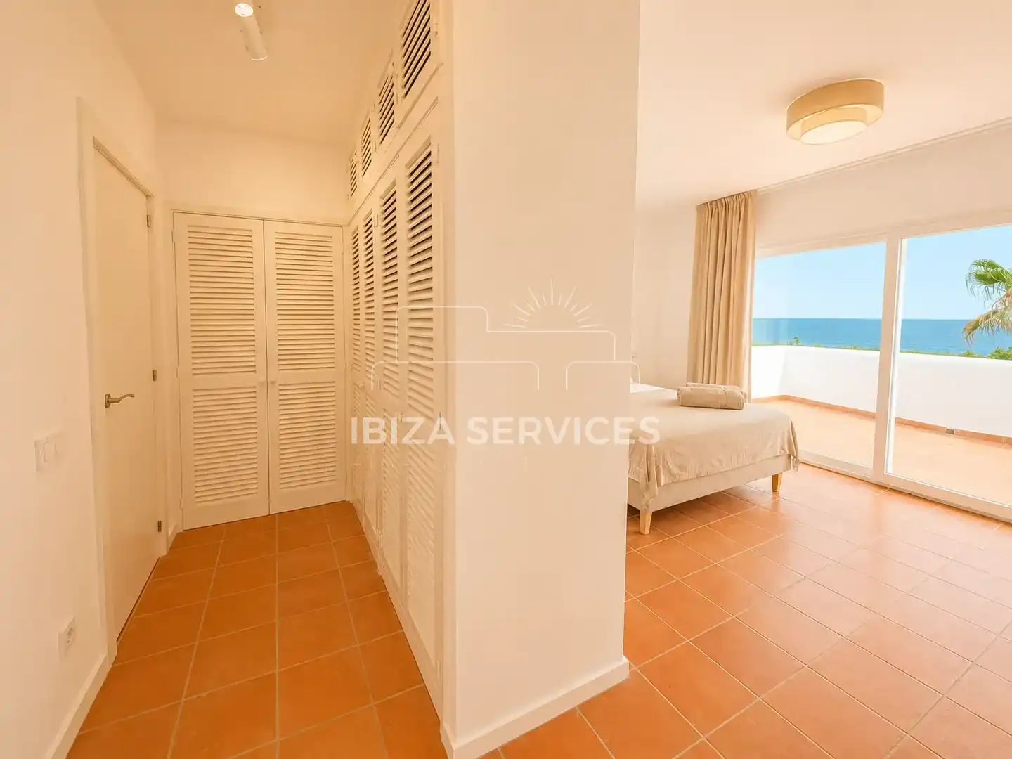 Habitación de Casa o chalet de alquiler en Santa Eulària des Riu con Aire acondicionado, Jardín privado y Piscina