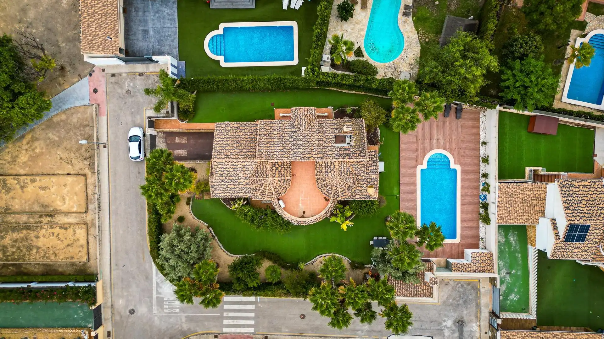 Vista exterior de Casa o chalet en venta en Mutxamel con Aire acondicionado, Calefacción y Jardín privado