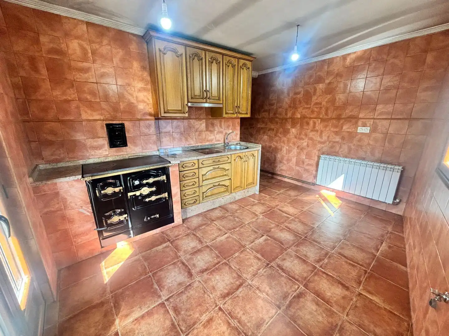 Cocina de Casa o chalet en venta en Quirós con Jardín privado, Parquet y Terraza