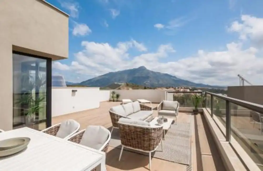 Terrace of Attic for rent in Marbella  with Air Conditioner, Terrace and Swimming Pool