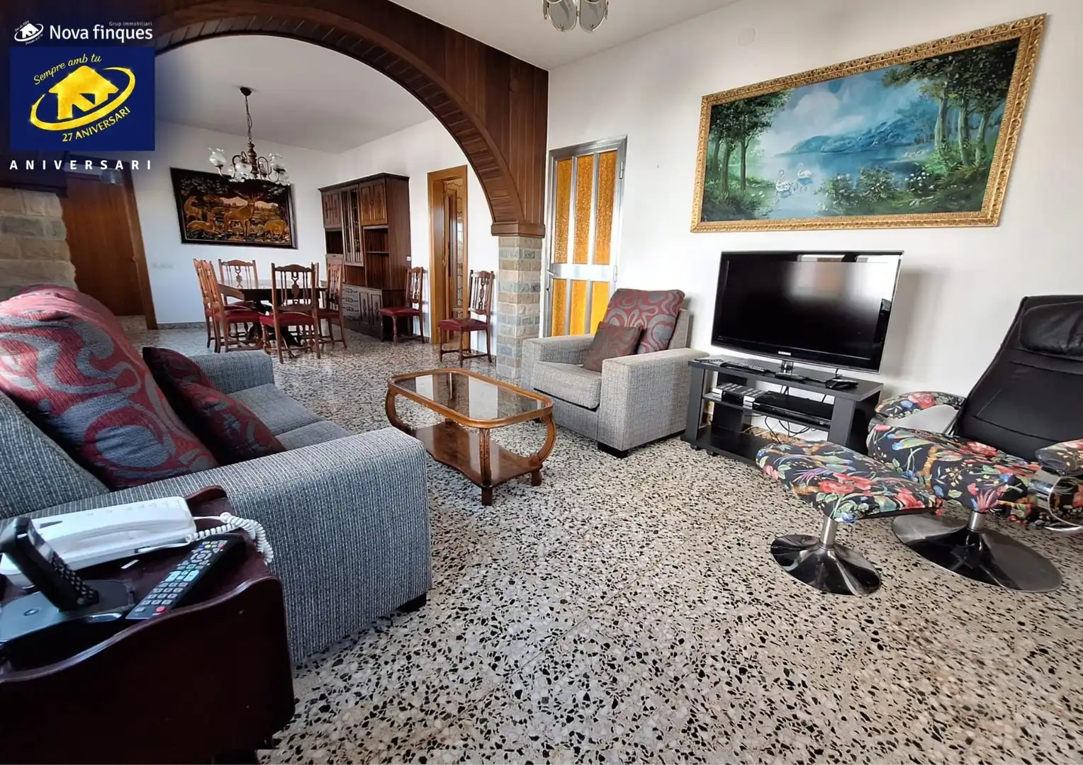 Living room of Country homes for sale in Castellar del Vallès  with Heating, Private garden and Terrace