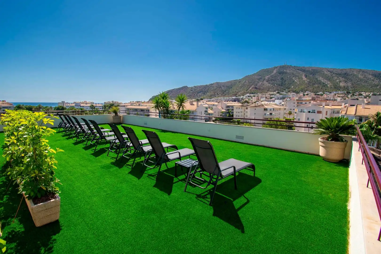 Terraza de Apartamento de alquiler en L'Alfàs del Pi con Aire acondicionado, Terraza y Amueblado