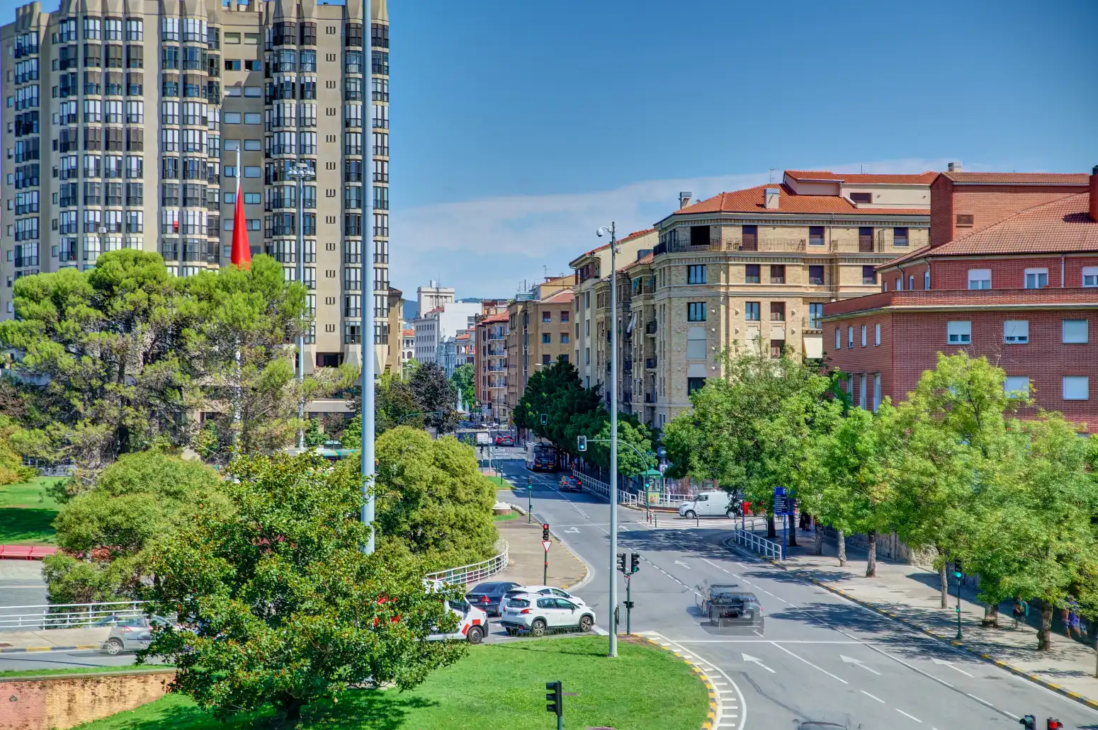 Vista exterior de Pis en venda en  Pamplona / Iruña amb Calefacció, Parquet i Moblat