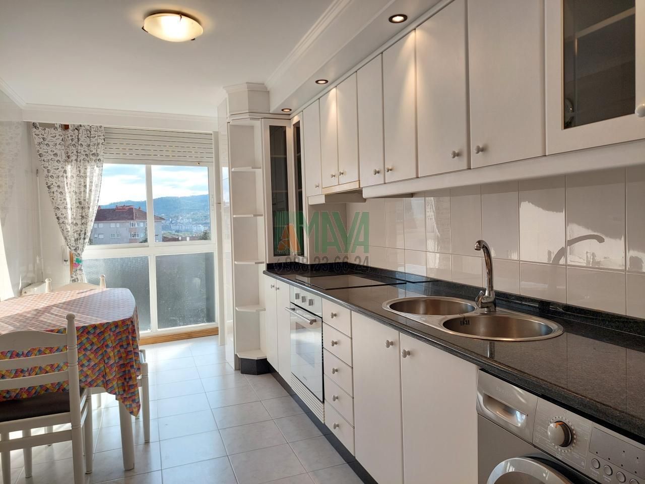 Kitchen of Flat to rent in Ourense Capital   with Heating and Parquet flooring