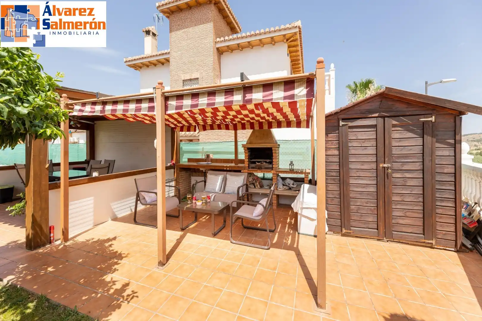 Jardín de Casa o chalet en venta en Huétor Vega con Aire acondicionado, Calefacción y Jardín privado