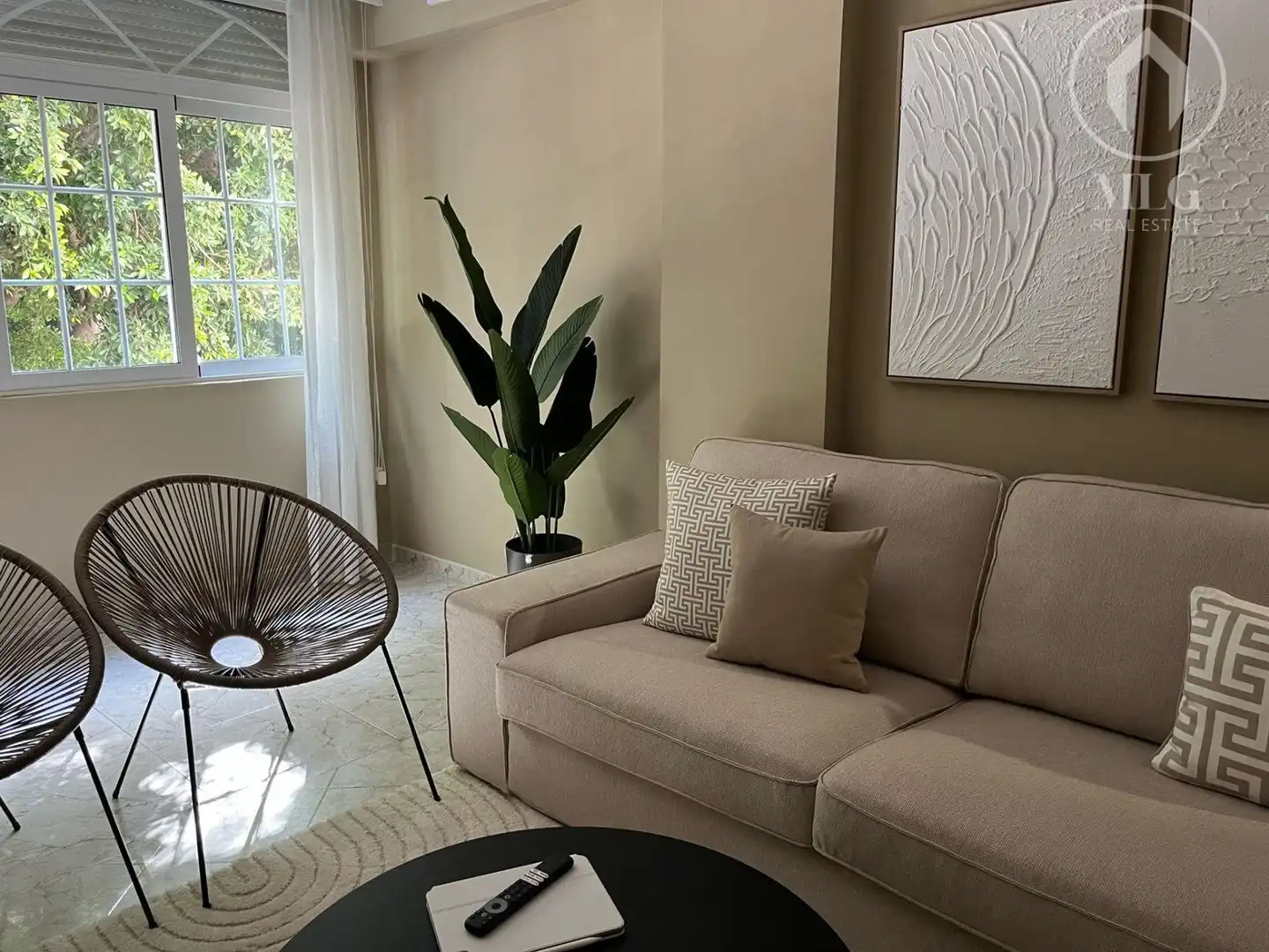 Sala de estar de Piso en venta en Málaga con Aire acondicionado y Amueblado