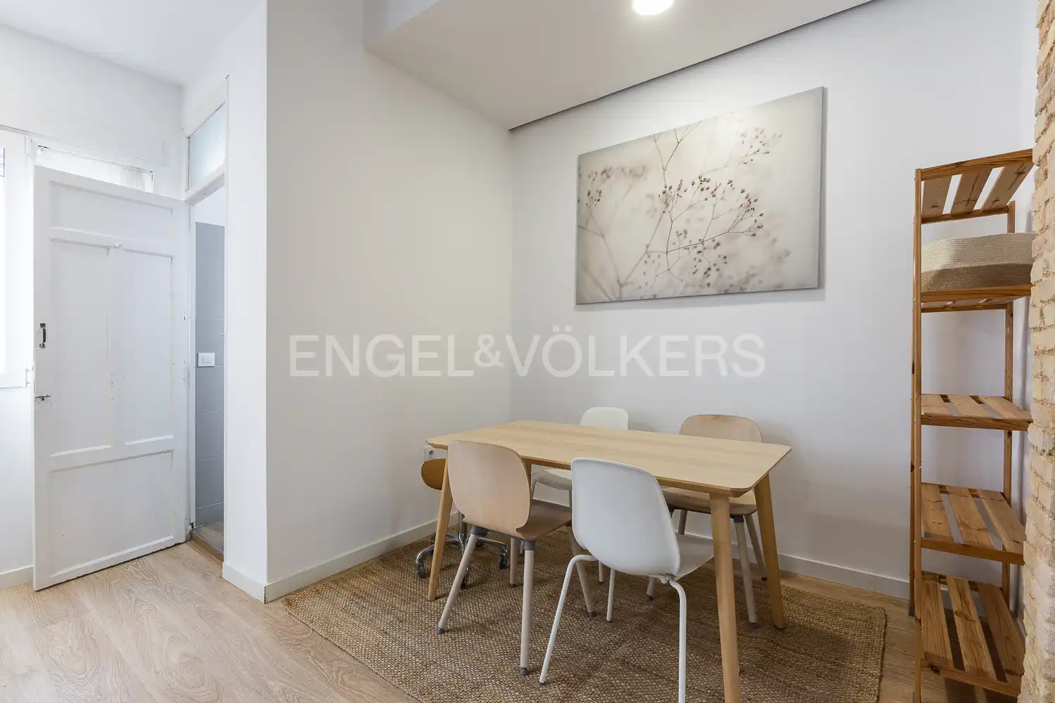 Dining room of Flat for rent in Valencia  with Air Conditioner, Heating and Parquet flooring