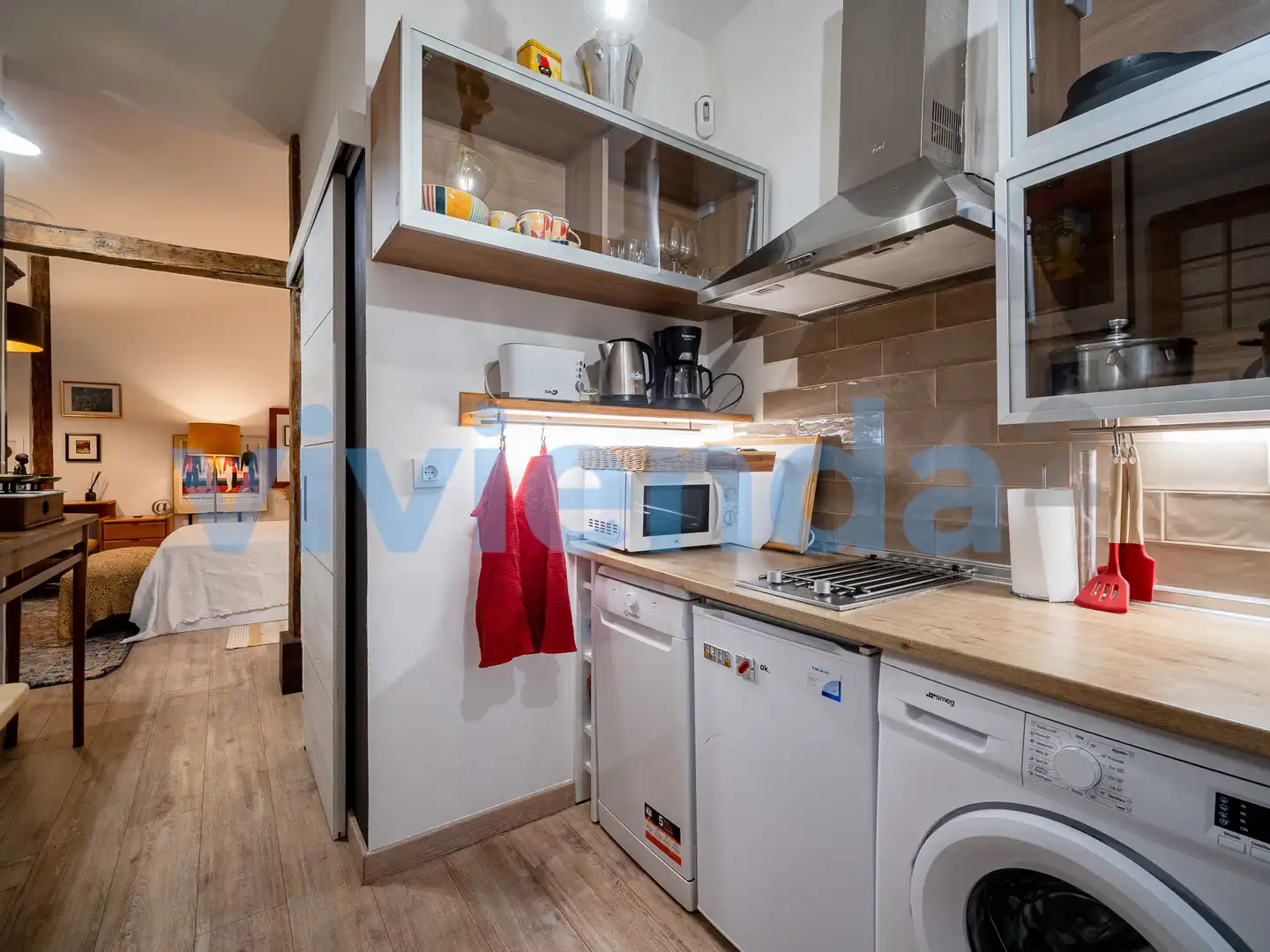Cocina de Estudio en venta en  Madrid Capital con Aire acondicionado, Calefacción y Amueblado