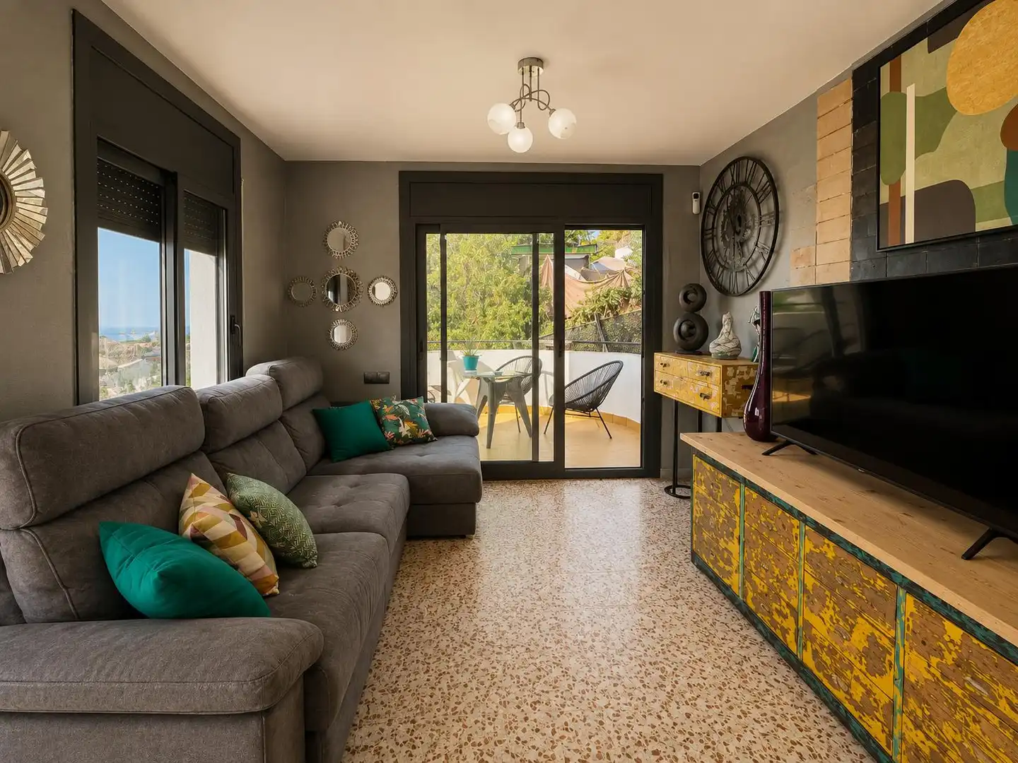 Living room of Houses for sale in Santa Susanna  with Air Conditioner, Heating and Private garden