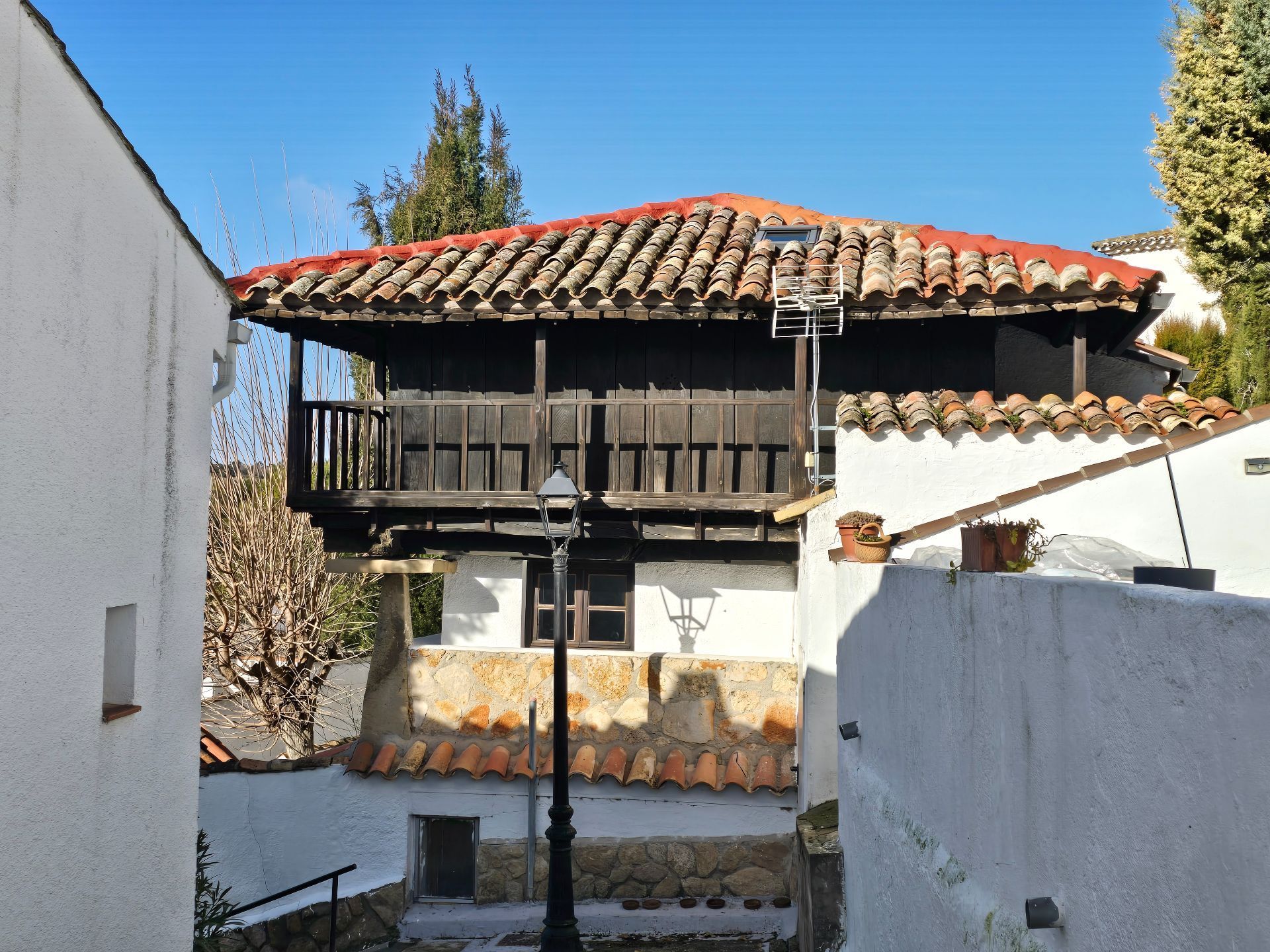 Exterior view of House or chalet for sale in Olmeda de las Fuentes  with Heating, Private garden and Storage room