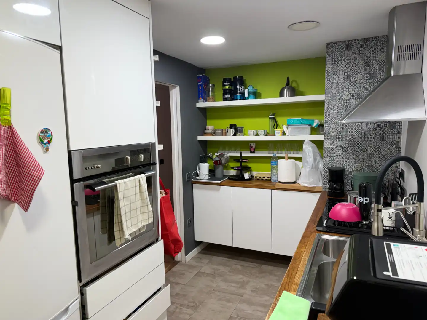 Küche von Wohnung zum Verkauf in Badalona mit Klimaanlage, Heizung und Parkett