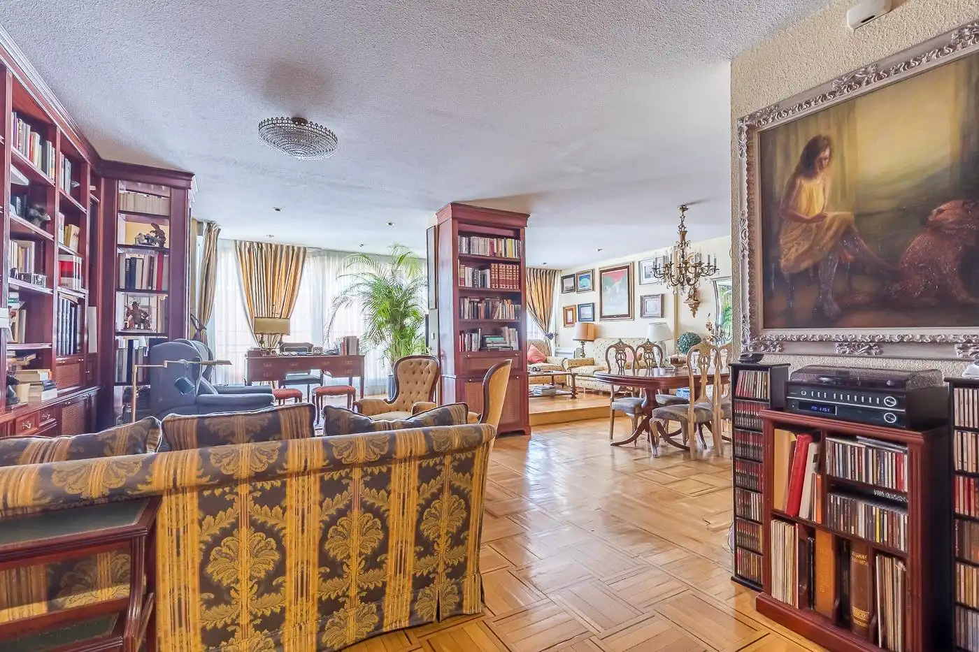 Living room of Attic for sale in  Madrid Capital  with Air Conditioner, Terrace and Storage room