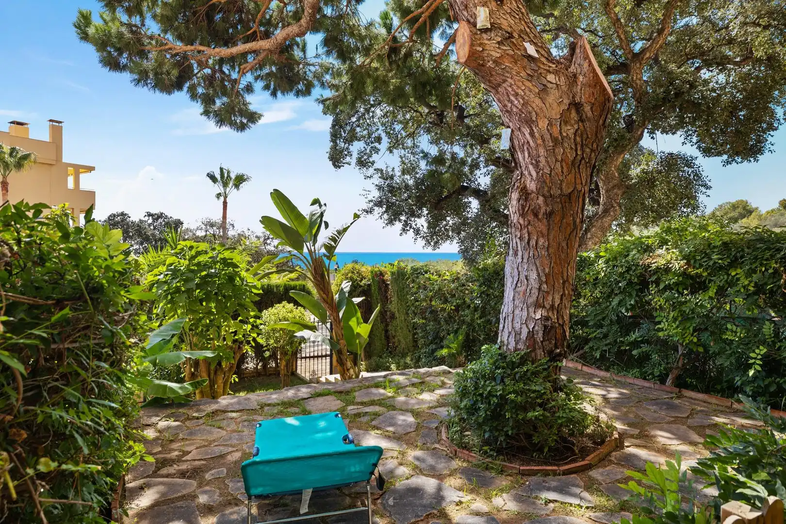 Garten von Wohnung zur Miete in Mijas mit Klimaanlage, Heizung und Privatgarten