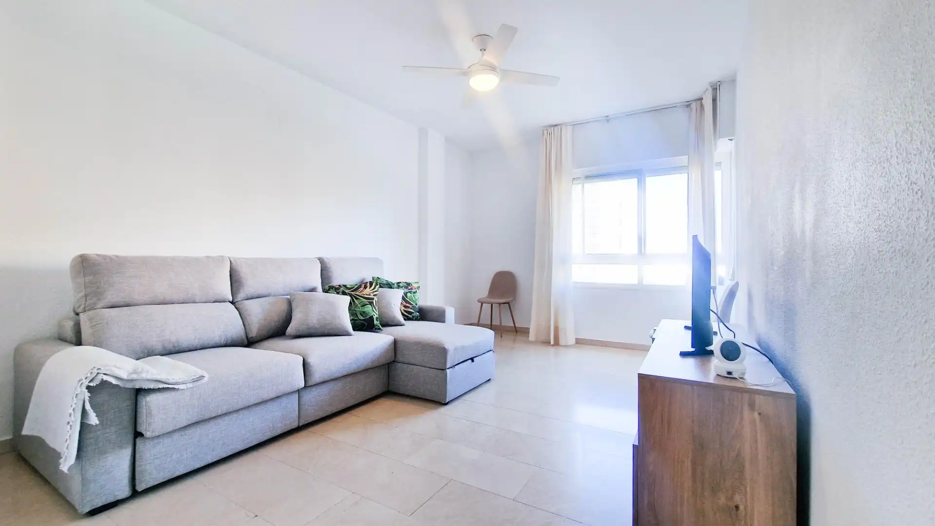 Sala de estar de Apartamento de alquiler en Badajoz con Amueblado