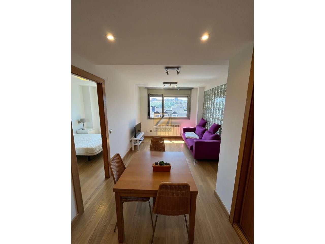 Vista exterior de Pis de lloguer en Oviedo  amb Calefacció, Parquet i Terrassa