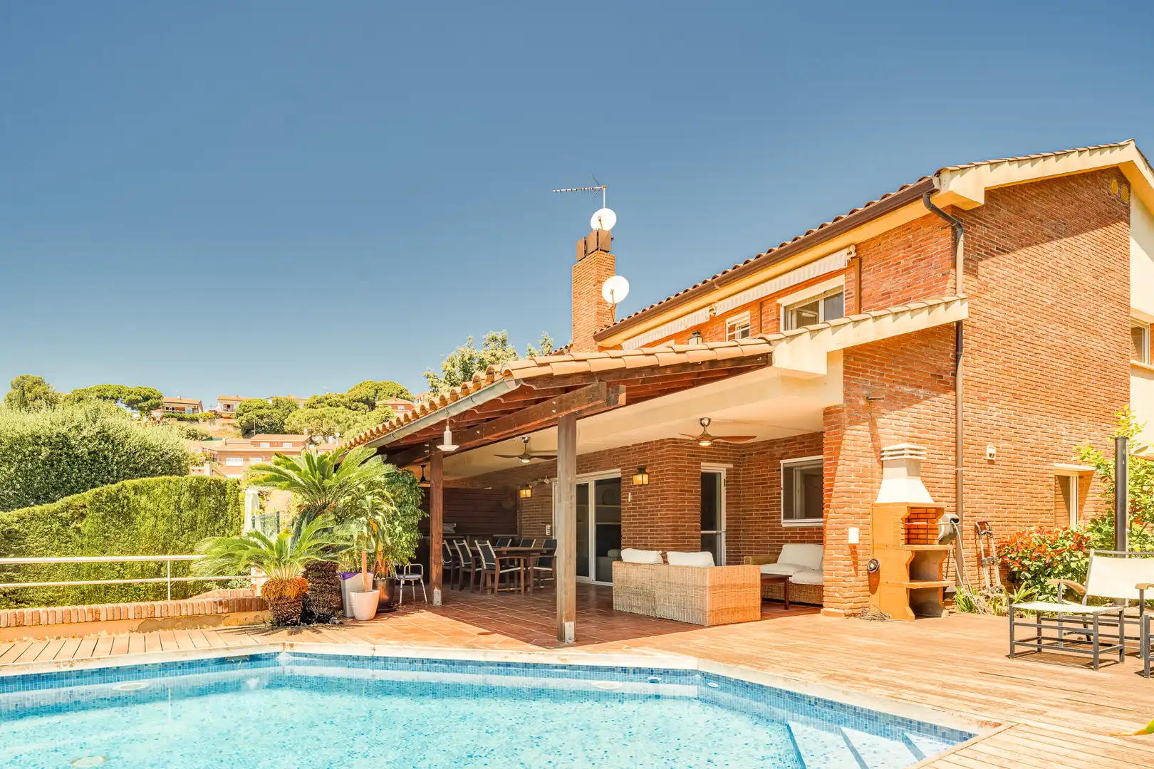 Terraza de Casa adosada en venta en Teià con Aire acondicionado, Calefacción y Jardín privado