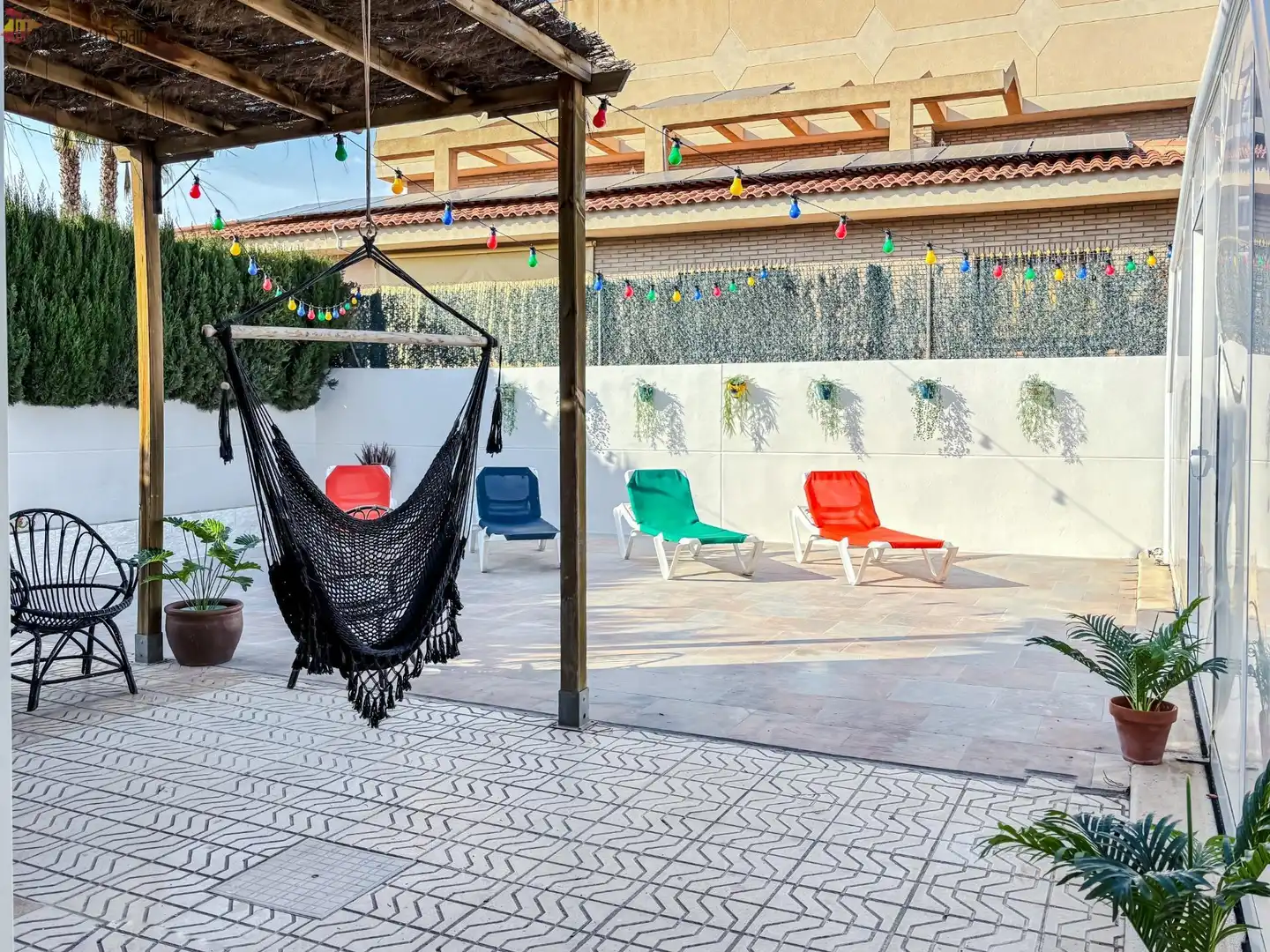 Terraza de Piso para compartir en San Vicente del Raspeig / Sant Vicent del Raspeig con Aire acondicionado, Calefacción y Jardín privado