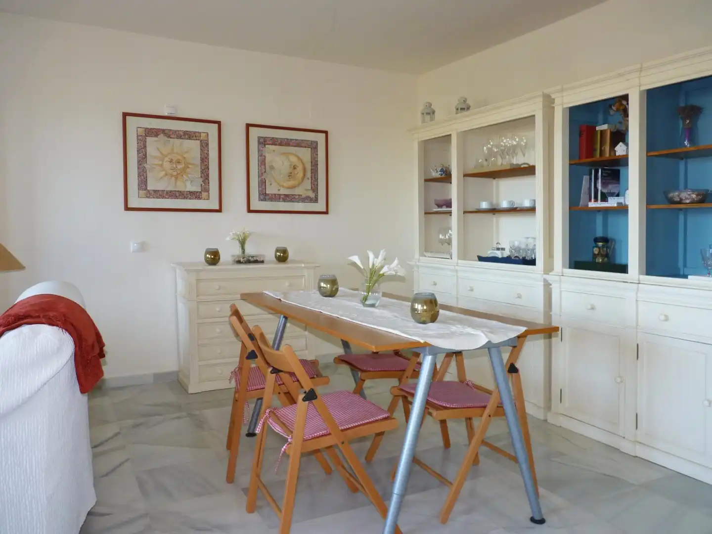 Esszimmer von Maisonette zum Verkauf in Vélez-Málaga mit Klimaanlage, Heizung und Privatgarten