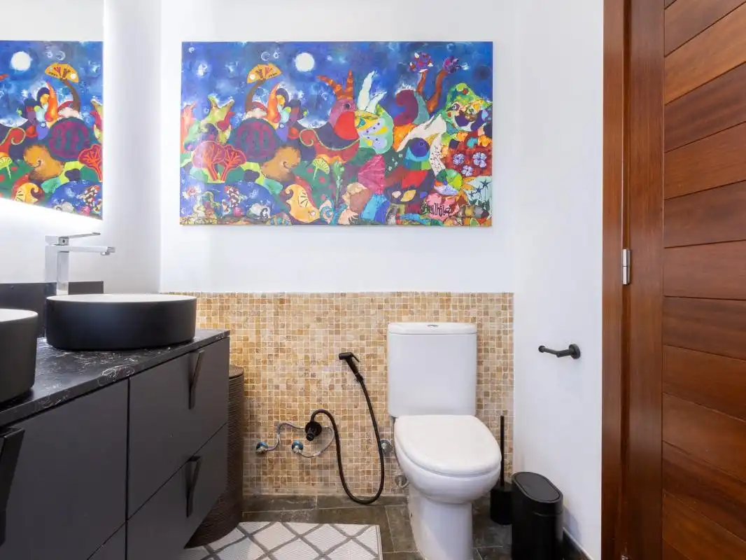 Badezimmer von Dachboden zum Verkauf in Valencia mit Klimaanlage, Heizung und Terrasse