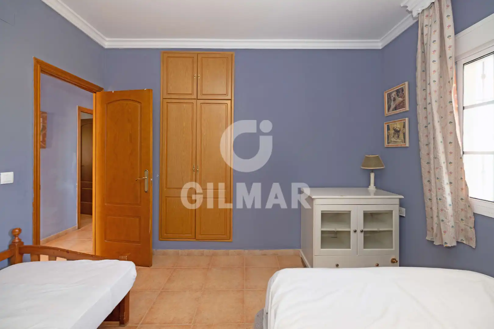 Dormitori de Casa o xalet de lloguer en El Puerto de Santa María amb Aire condicionat, Jardí privat i Piscina
