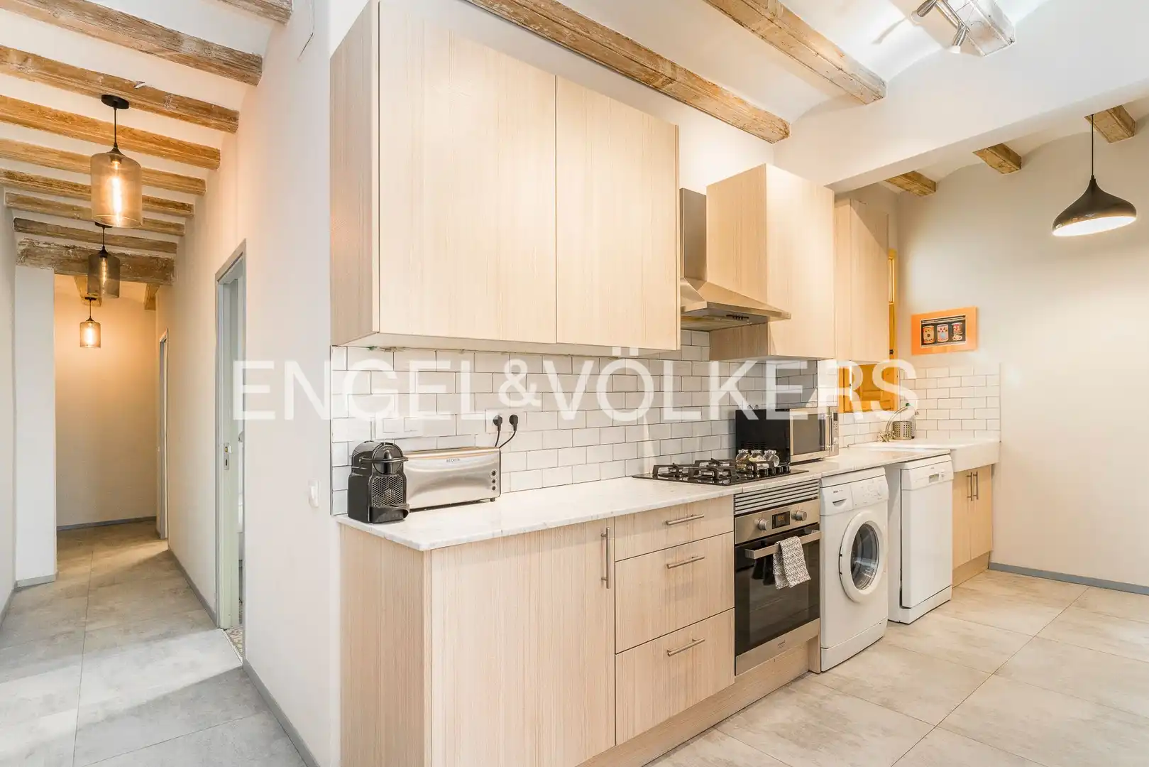 Kitchen of Flat for rent in Barcelona  with Air Conditioner, Heating and Storage room