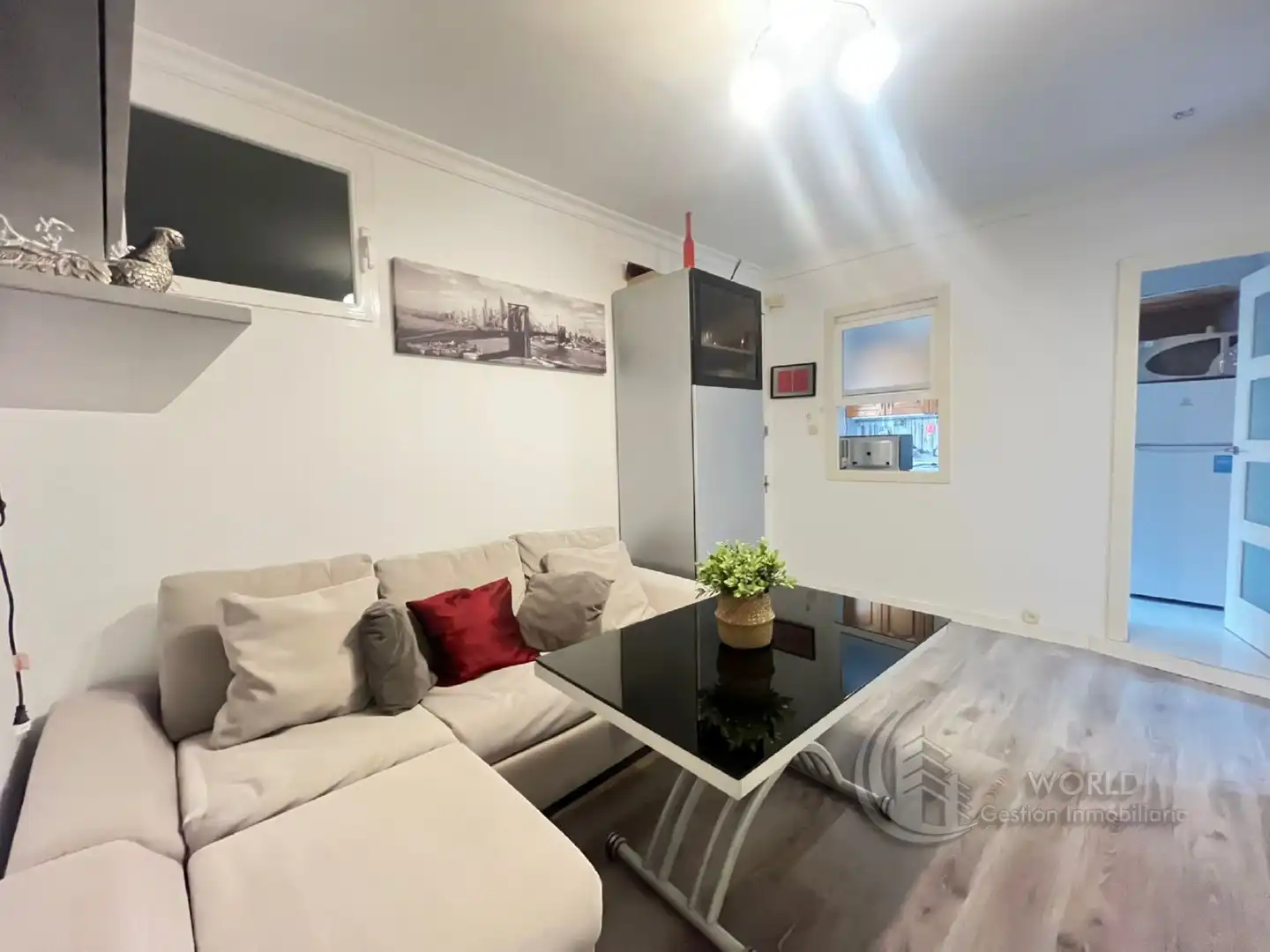 Wohnzimmer von Wohnung zur Miete in Madrid mit Klimaanlage, Heizung und Möbliert