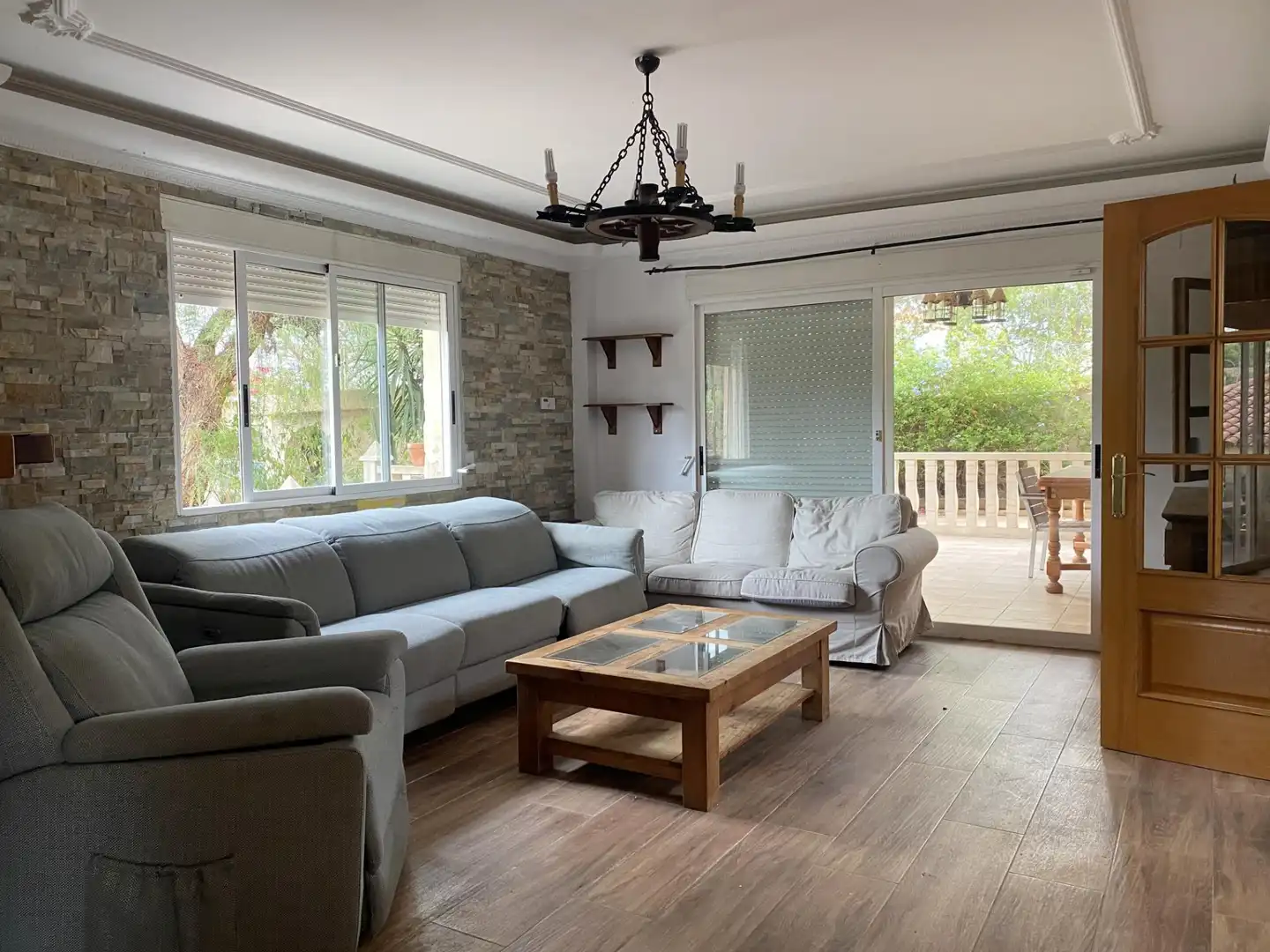 Living room of Houses for rent in Alginet  with Private garden, Terrace and Swimming Pool
