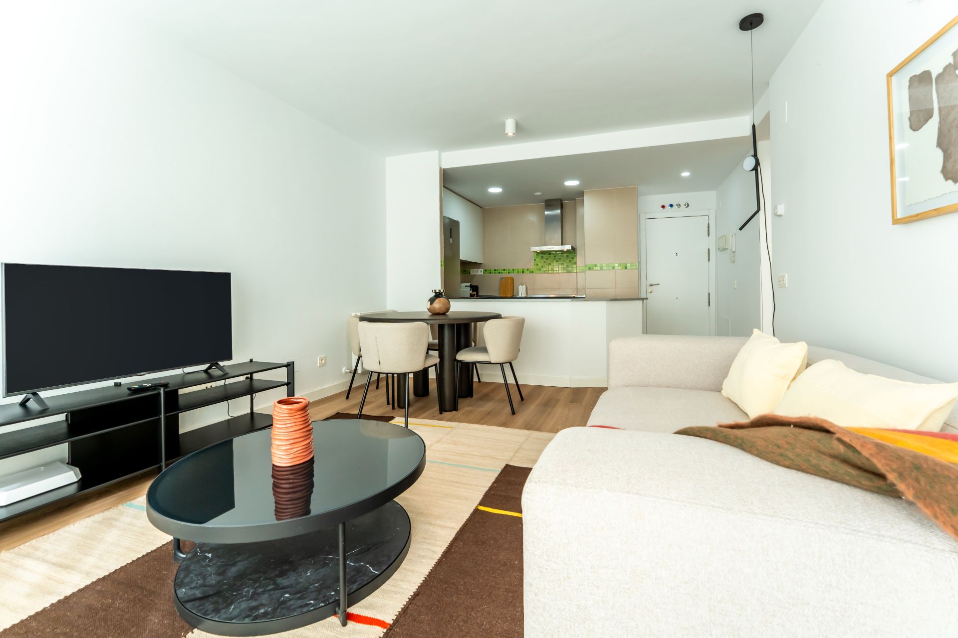 Living room of Flat to rent in Torrejón de Ardoz  with Heating, Furnished and Oven