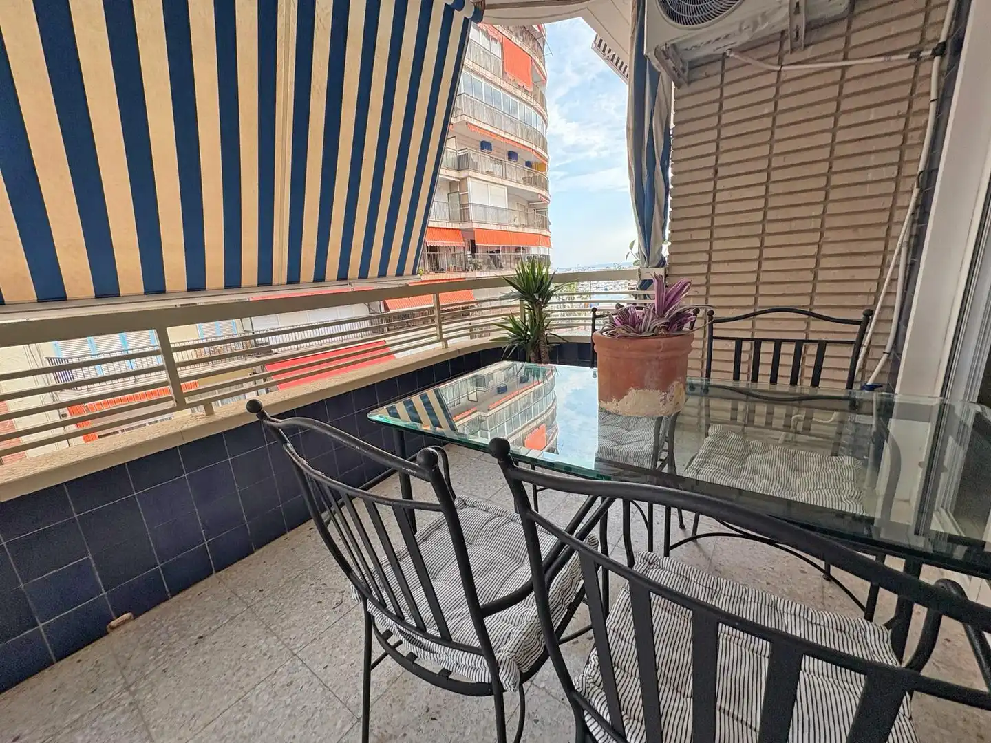 Terrace of Flat for rent in Santa Pola  with Heating, Terrace and Furnished